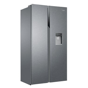 Haier Sbs American Fridge Freezer (Non Plumbed) Water Dispenser - Silver | Hsr3918ewpg
