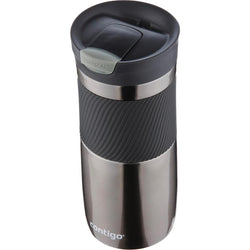 Contigo Byron SNAPSEAL 470ml travel mug in gunmetal, leak-proof, BPA-free, available at Keans Claremorris
