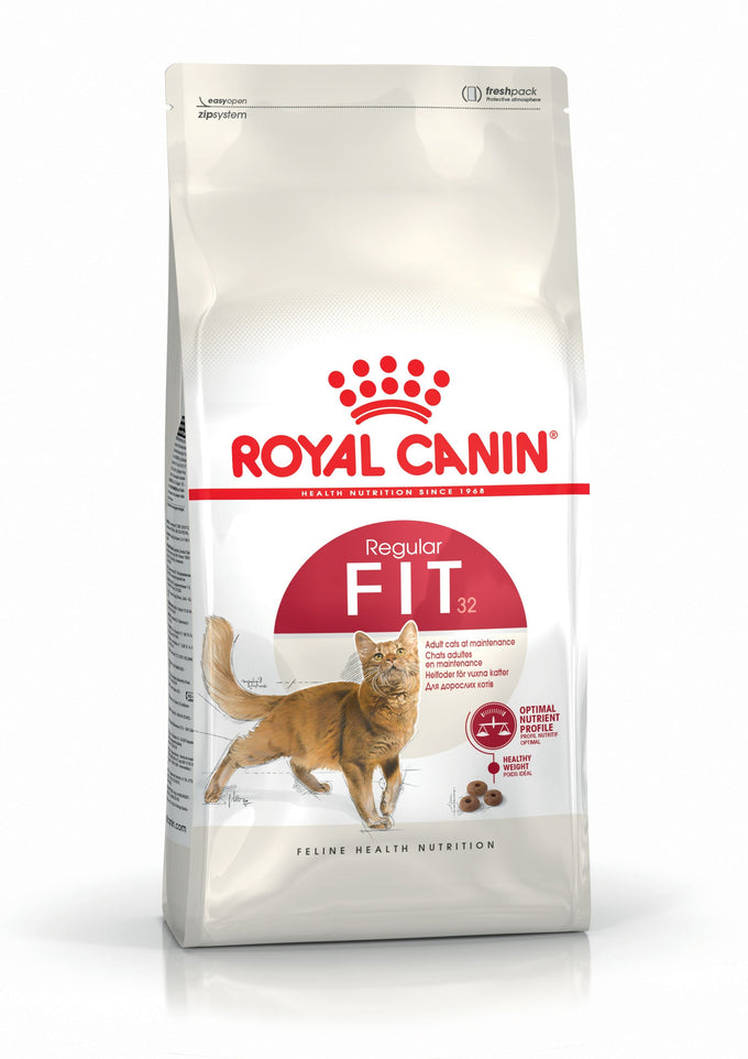 Royal Canin Fit 32 Cat Food 4kg for indoor cats, supports digestion and weight management - Keans Claremorris