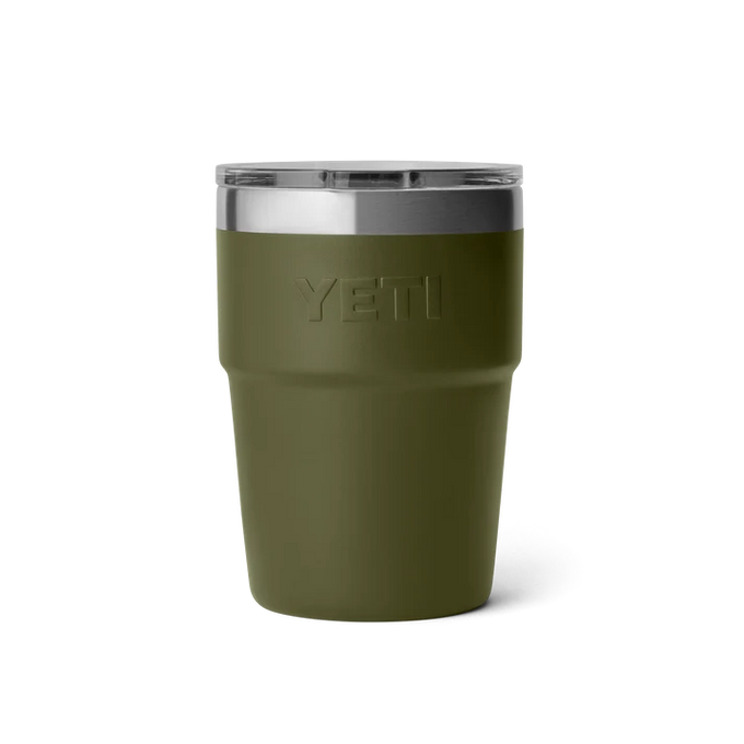Yeti Rambler 16 Oz Stackable Cup Olive/King Crab - Image 3