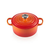 Le Creuset 20cm Round Volcanic Cast Iron Casserole, durable enamel, oven safe, 2.4L capacity – available at Keans Claremorris