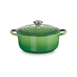 Le Creuset Signature Bamboo 20cm Round Cast Iron Casserole - Durable, Stylish Cookware | Keans Claremorris