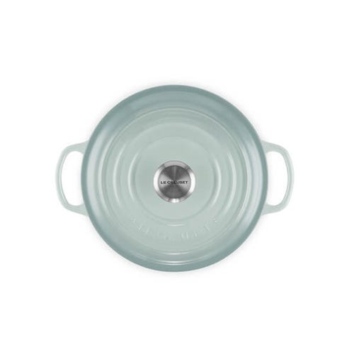 Le Creuset Signature Sea Salt 20cm Round Cast Iron Casserole Pot - Durable, Enamel Coated | Keans Claremorris