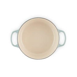 Le Creuset Signature Sea Salt 22cm Round Cast Iron Casserole Pot - Durable, Enamel Coated | Keans Claremorris