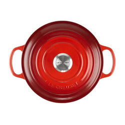 Le Creuset Signature Cerise 28cm Round Cast Iron Casserole Pot – Durable, Enamel Coated | Keans Claremorris