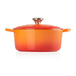 Le Creuset Signature Volcanic 28cm Cast Iron Round Casserole Pot - Durable, Even Heat, Keans Claremorris