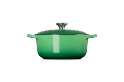 Le Creuset Signature 28cm Round Casserole in Bamboo Green – Durable Cast Iron Cookware | Keans Claremorris