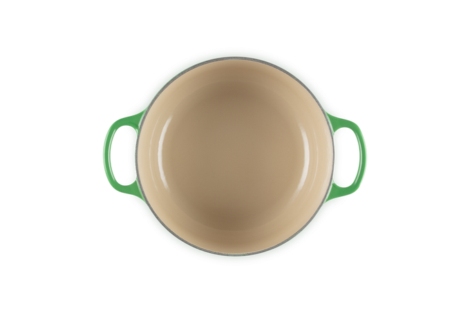 Le Creuset Signature 28cm Round Casserole in Bamboo Green – Durable Cast Iron Cookware | Keans Claremorris