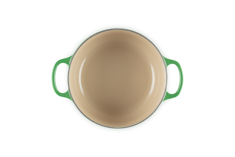 Le Creuset Signature 28cm Round Casserole in Bamboo Green – Durable Cast Iron Cookware | Keans Claremorris