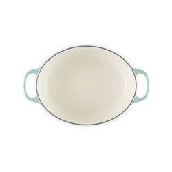Le Creuset Signature Sea Salt 27cm Oval Cast Iron Casserole Dish - Durable, Enamel Coated | Keans Claremorris