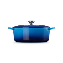 Le Creuset Signature 29cm Oval Cast Iron Casserole in Azure – Durable, Enamel Coated – Available at Keans Claremorris