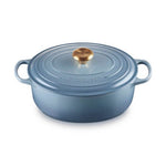 Load image into Gallery viewer, Le Creuset 27cm Oval Casserole Chambray
