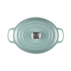 Le Creuset Signature Sea Salt 29cm Oval Cast Iron Casserole Dish – Durable, Enamel Coated – Keans Claremorris