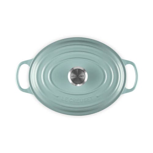Le Creuset Signature Sea Salt 29cm Oval Cast Iron Casserole Dish – Durable, Enamel Coated – Keans Claremorris