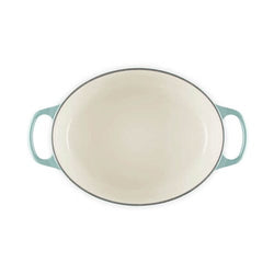 Le Creuset Signature Sea Salt 29cm Oval Cast Iron Casserole Dish - Durable, Enamel Coated | Keans Claremorris