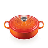 Le Creuset Volcanic 24cm Round Sauteuse 3.4l - KeansClaremorris