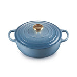 Load image into Gallery viewer, Le Creuset Signature Chambray 24cm Round Sauteuse
