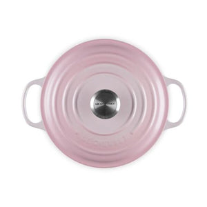 Le Creuset Signature Shell Pink 24cm Round Sauteuse