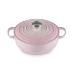 Load image into Gallery viewer, Le Creuset Signature Shell Pink 24cm Round Sauteuse
