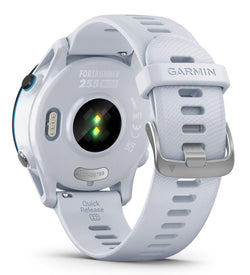 Garmin Forerunner 255 Music Smartwatch in White, GPS running watch with music, available at Keans Claremorris