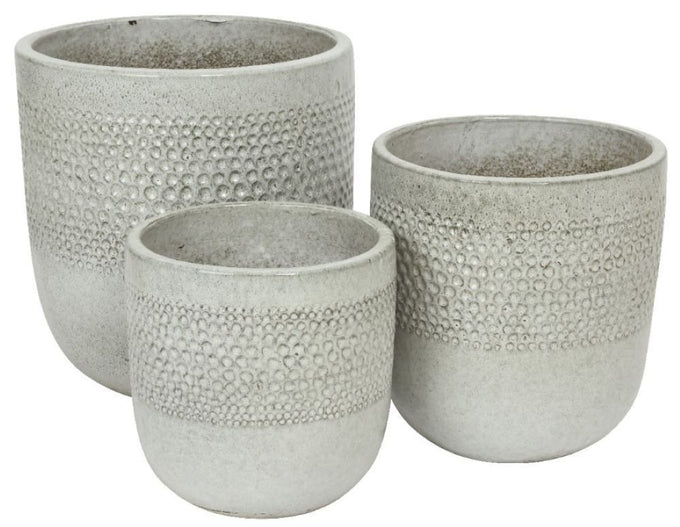 Colin Planter Outdoor Small - Glazed  White - Image 2