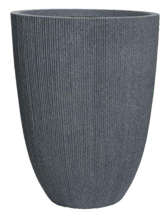 Lennox Planter – Recycled Plastic, Grey Large - Image 1