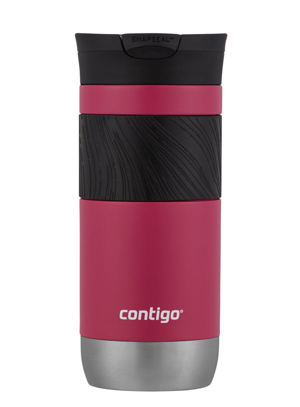 Contigo Byron 2.0 Dragon Fruit 16oz insulated travel mug with SNAPSEAL™, Thermalock™, leak-proof, Keans Claremorris