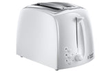 Russell Hobbs Texture Toaster White 2 Slice