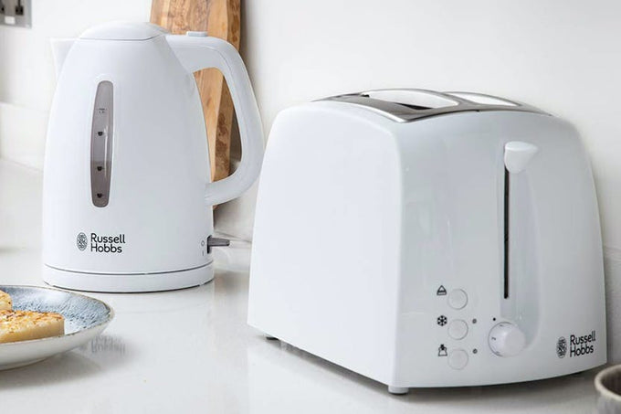 Russell Hobbs Texture Toaster White 2 Slice - Image 2