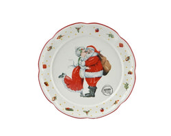 Mr. & Mrs Santa Claus Dinner plate 