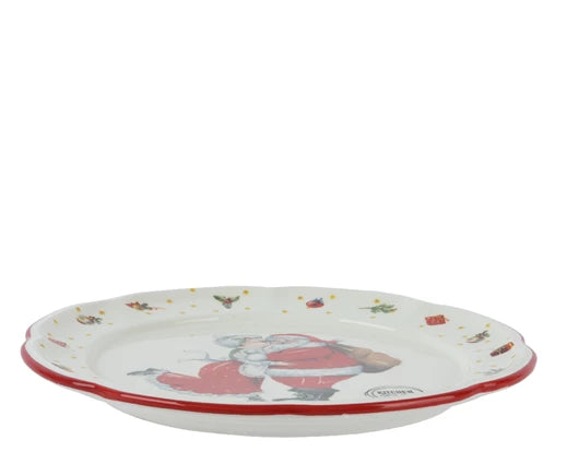 Mr. & Mrs Santa Claus Dinner plate - Image 2