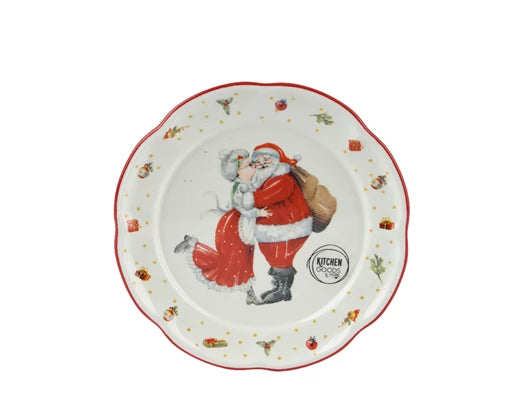 Breakfast Plate – Mr. & Mrs. Claus Pattern - Image 1