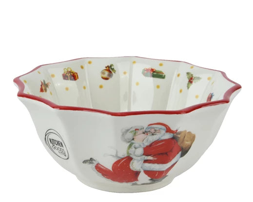 Mr & Mrs. Santa Claus Christmas Bowl 15cm