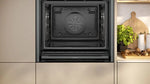 Load image into Gallery viewer, Neff B64CS71G0B Built-In Slide &amp; Hide Single Pyrolytic Oven - Black with Graphite-Grey
