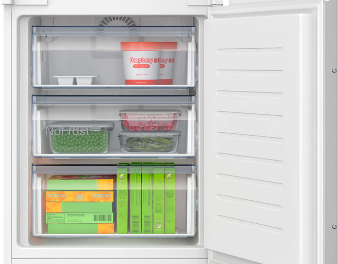 Bosch Series 2 No Frost 193.5 x 54. Sliding hinge Integrated Fridge Freezer – KIN96NSE0G - Image 4