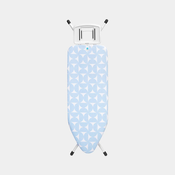 Brabantia Fresh Breeze ironing board 124x45cm, height adjustable 75-98cm, fabric cover, 10-year guarantee - Keans Claremorris