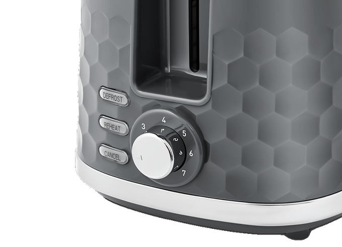 Morphy Richards 2 Slice Hive Toaster - Grey | 220033 - Image 3