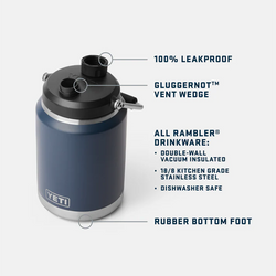 Yeti Rambler Half Gallon Jug 1.8L Navy