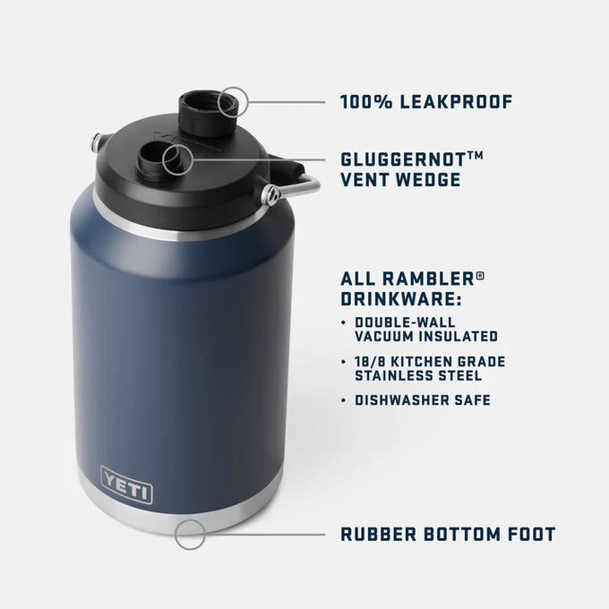 Yeti Rambler One Gallon Jug Navy - Image 6