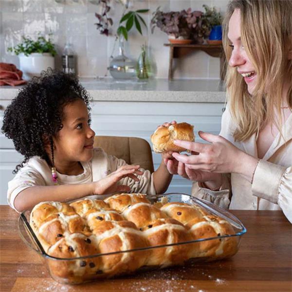 Pyrex 2-Piece Glass Roaster Set (30x21cm & 35x23cm) - Image 2