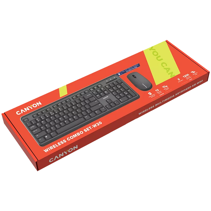 Canyon Wireless combo set Velvet tread – keyboard and mouse SET-W20 - Image 3