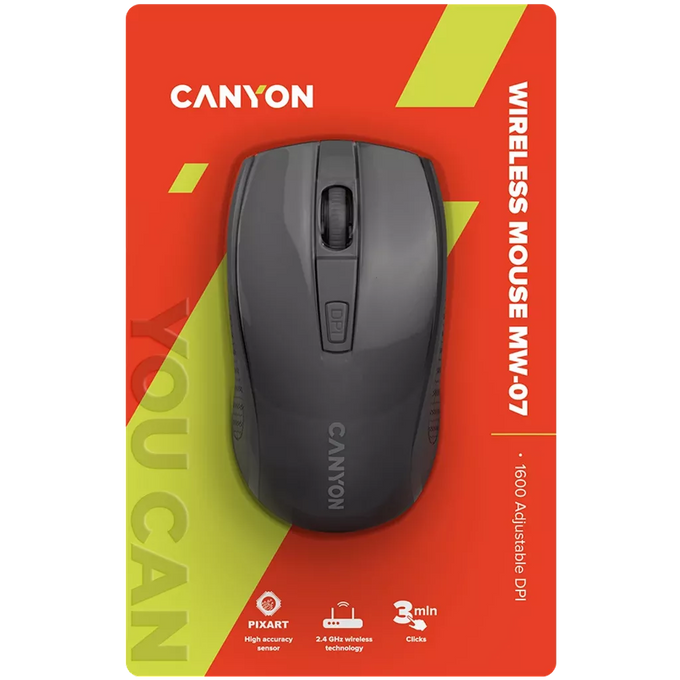 Canyon Wireless mouse MW-7 Blk - Image 5