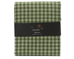 Rosemary Green & Cream Check Tablecloth 240 x 140cm