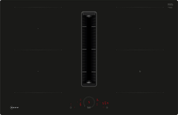 NEFF N 70, Induction hob with integrated ventilation system, 80 cm, flush mount V58PHQ4C0