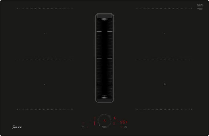 NEFF N 70, Induction hob with integrated ventilation system, 80 cm, flush mount V58PHQ4C0 - Image 1