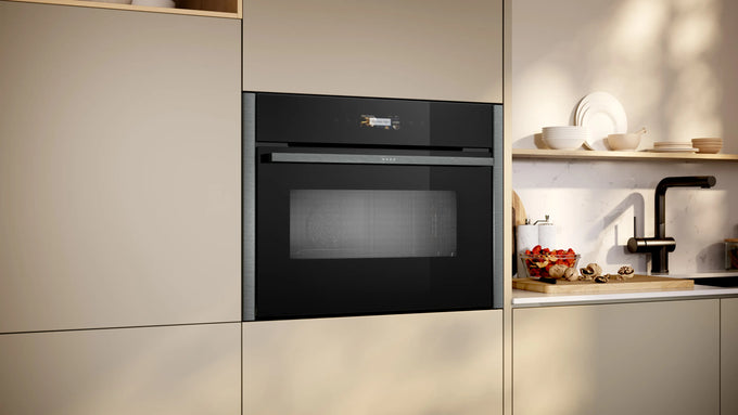 Neff N 70, Built-in compact oven with microwave function, 60 x 45 cm, Graphite-Grey - Image 9