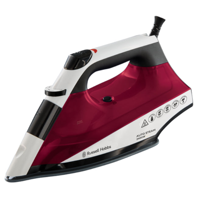 Russell Hobbs Auto Steam Pro Iron 2400W with non-stick soleplate, 320ml tank, anti-drip, self-clean – Keans Claremorris