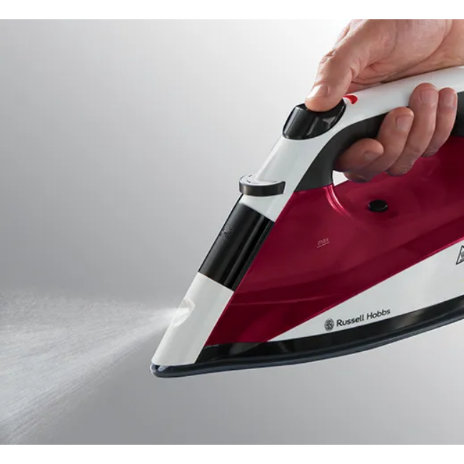 Russell Hobbs Auto Steam Pro Iron 2400W, powerful steam iron for smooth clothes, available at Keans Claremorris.