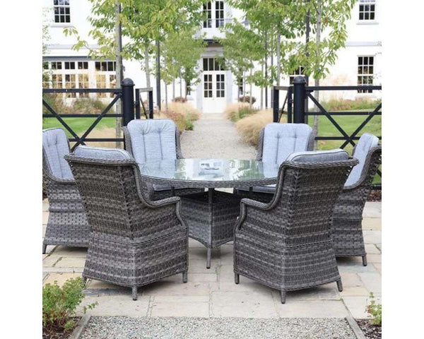 Almara 6 Seater Outdoor Garden Furniture Dining Set
