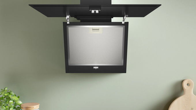 Bosch Series 2 60cm Wall-Mounted Cooker Hood – Black Glass | DWK65DK60B - Image 4